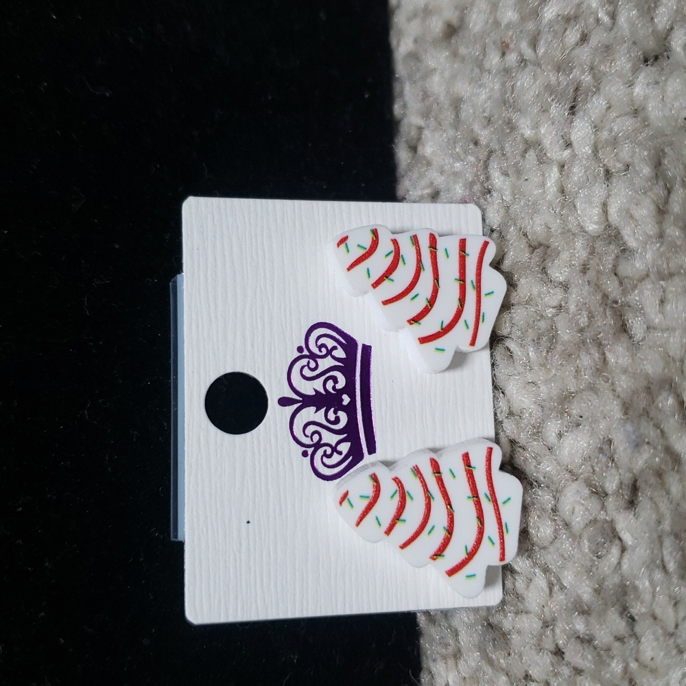 Christmas tree studs small earrings
